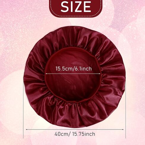 Thinp 3 Pcs Kids Satin Bonnet,Baby Bonnet Elastic Wide Band Baby Silk Bonnet Toddler Bonnet Soft Silk Bonnet for Sleeping Toddler Silk Bonnet for Kids Teens Toddler Girls Boys Curly Hair Natural Hair in Saudi Arabia