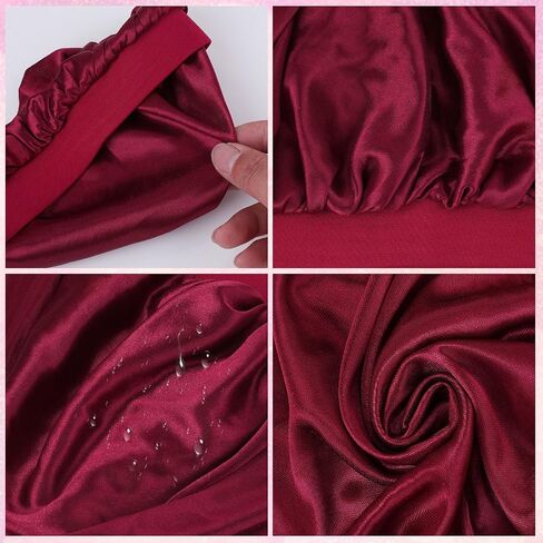 Thinp 3 Pcs Kids Satin Bonnet,Baby Bonnet Elastic Wide Band Baby Silk Bonnet Toddler Bonnet Soft Silk Bonnet for Sleeping Toddler Silk Bonnet for Kids Teens Toddler Girls Boys Curly Hair Natural Hair in Saudi Arabia