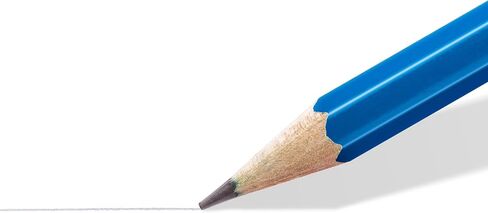 Staedtler Mars Lumograph 6H Graphite Art Drawing Pencil, Medium Hard, Break-Resistant Bonded Lead, 12 Pack, 100-6H, blue (100-6H VE) in Saudi Arabia