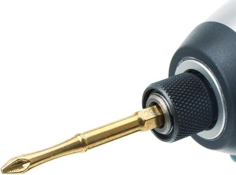 AUTOTOOLHOME 3 بوصة التيتانيوم المغلفة المغناطيسي PH2 مكافحة زلة مفك بت مجموعة فيليبس بت #2 شنيور يعمل بالبطارية بت TS2 in Kuwait