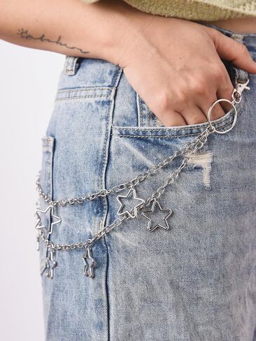 Sacina Grunge Y2k Triple Layered Jean Chain in Saudi Arabia