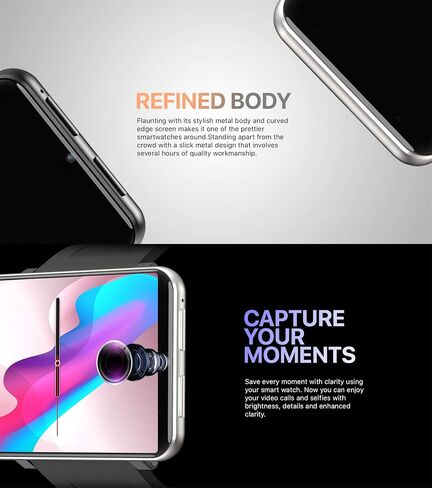 4G Smart Watch 2.86 Inch Screen Android 7.1 1GB+16GB 5MP Camera 2700mAh Battery Smartwatch for Men (Black, 1GB 16GB) in Kuwait