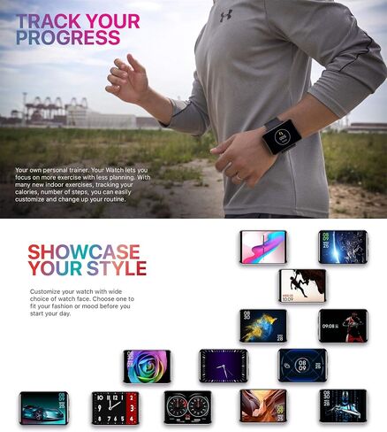4G Smart Watch 2.86 Inch Screen Android 7.1 1GB+16GB 5MP Camera 2700mAh Battery Smartwatch for Men (Black, 1GB 16GB) in Kuwait