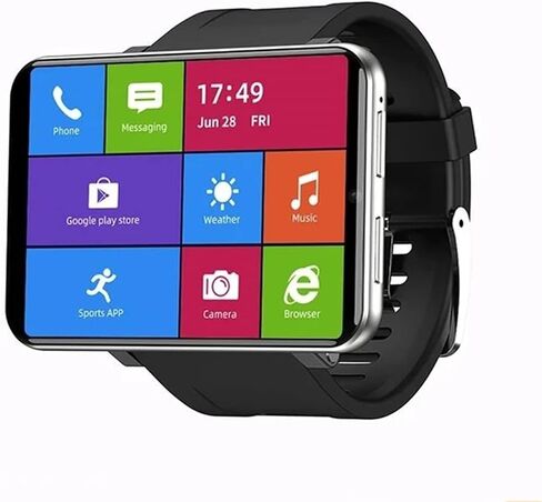 4G Smart Watch 2.86 Inch Screen Android 7.1 1GB+16GB 5MP Camera 2700mAh Battery Smartwatch for Men (Black, 1GB 16GB) in Saudi Arabia