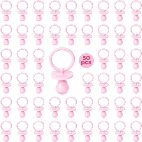 50 لهاية لفتاة لعبة استحمام الطفل، لهايات بلاستيكية مقاس 2.75 بوصة، لعبة استحمام الطفل، لهايات حمام الطفل السائبة للكشف عن الجنس ديكور حمام الطفل DIY، مبعثر الطاولة، هدايا استحمام الطفل (وردي) in Kuwait