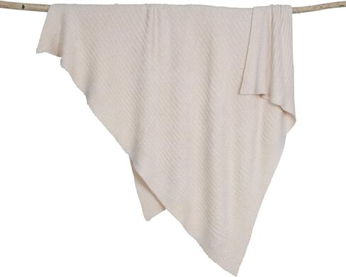 Barefoot Dreams CozyChic Lite Baby Receiving Blanket, Moonbeam, 30"x30" in Saudi Arabia