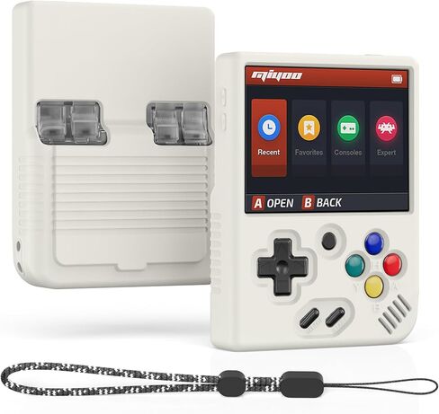 Miyoo Mini Plus Accessories, Soft [Anti-Slip] [Shock Proof] Customized Protective Case for Miyoo Mini Plus with Lanyard-Black in Saudi Arabia