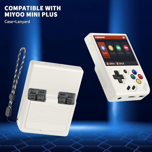Miyoo Mini Plus Accessories, Soft [Anti-Slip] [Shock Proof] Customized Protective Case for Miyoo Mini Plus with Lanyard-Black in Saudi Arabia