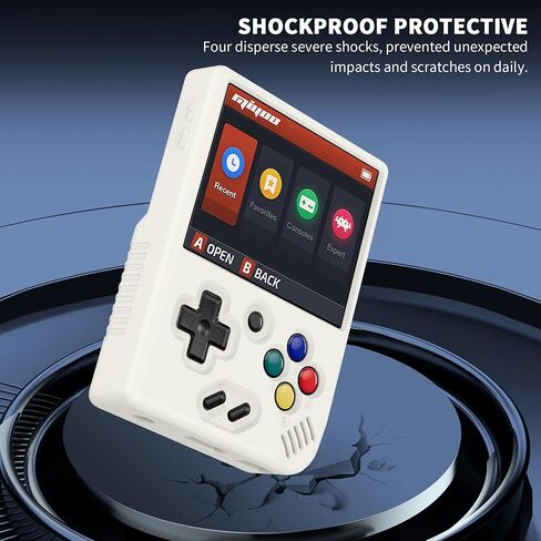 Miyoo Mini Plus Accessories, Soft [Anti-Slip] [Shock Proof] Customized Protective Case for Miyoo Mini Plus with Lanyard-Black in Saudi Arabia