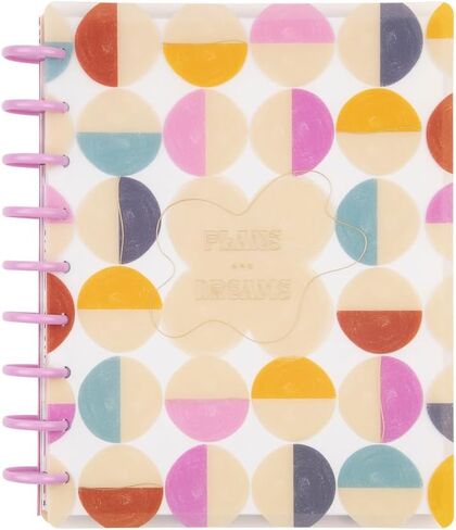 Happy Planner Disc Bound Mid-Year 12 Month Planner, July 2024–June 2025 Daily Planner, Horizontal Layout, Classic Size, Midnight Botanical, 72 Pages, 12 Dividers, 2 Sticker Sheets, 7" x 9 3/4" in Saudi Arabia