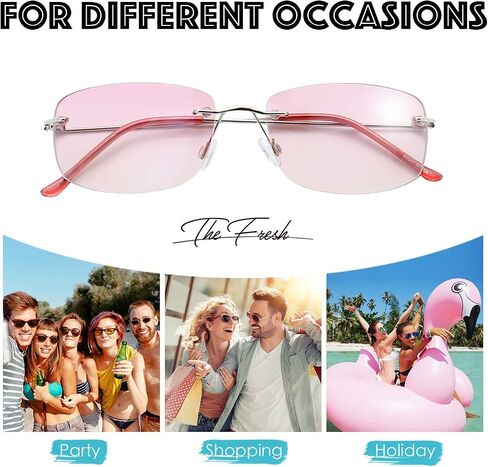 The Fresh Minimalist Small Rectangular Sunglasses Clear Eyewear Spring Hinge - Gift Box Package (105-Gun grey, Gradient Light Grey, 58) in Kuwait