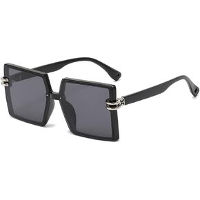 MYSNKU Oversized Square Sunglasses Womens Retro Shades Luxury Big Sun Glasses UV400 Protection