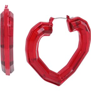 Betsey Johnson Womens Heart Earrings