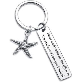 Volunteer Appreciation Gift Caregiver Gifts Bus Driver Gift Bus Drivers Keychain instructor Keychain Mentor Keychain Coworker Keychain Coordinator Keychain Social Worker Keychain Starfish Keychain