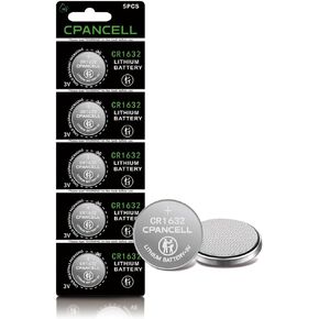CR1632 3V Lithium Batteries High Capacity Battery (5 Count)