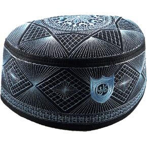Alwee ALW007 Muslim Kufi Hat Islam Prayer Headware Men Skull Cap Ramadan Eid Gift