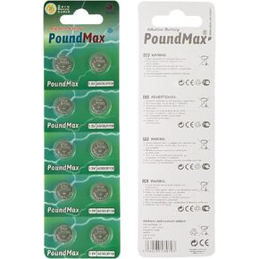 AG10 LR1130 Batteries 1.5 Alkaline Button Battery Combo Pack - 10 Count