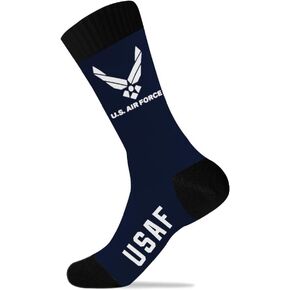 Dutern U.S Military Air Force Socks Men's Cotton Crew Athletic Socks, Multipairs basketball socks absorb sweat and breathable sports socks- one Pair in Kuwait