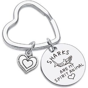 Shark Lover Jewelry Shark Keychain Niece Jewelry Shark Charm Gift Daughter Keychain
