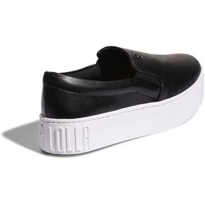 SANTA LOLLA - Women's Slip-on Sneakers Platform Leather, Casual - Platform Sneakers for Women - Platform Shoes, Rubber Sole