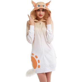 haikyuu Women Cat Hoodie Dress Cute Kigurumi Sleepdress Costume Christmas Cosplay Costumes Nightgown Outfits