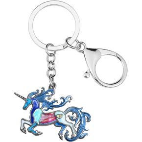 BAMAY Enamel Alloy Cute Unicorn Keychains for Women Unicorn Gifts for Girls Women Anime Wallet Bag Charms