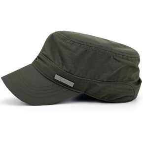 Waterproof Army Cadet Caps for Men Quick Dry Military Cadet Hats for Women Flat Top Patrol Castro Corps Dad Hat