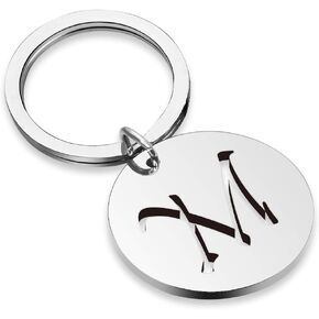 Initial Keychain Name Keychain Keyring Memory Keychain Initial Jewelry Gift Memory Keychain Inspirational Gift