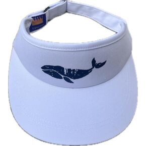 Original Visors White Visor Hat with Whale Logo