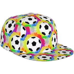 Soccer Baseball Cap Sport Adjustable Cap Flat Brim Summer Fashion Hat Men Cap for Women Men