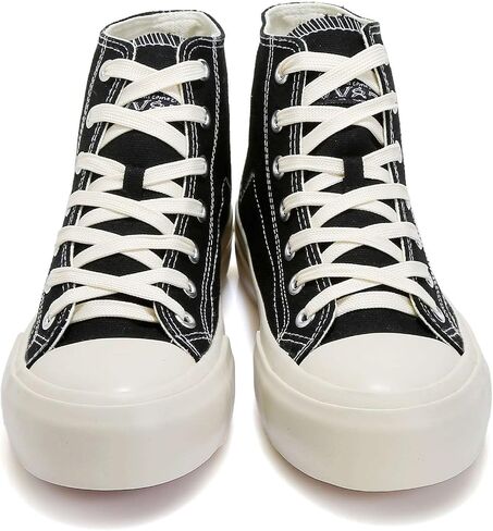 YYSPR Women’s Fashion High Top Canvas Sneakers Lace up Casual Classic Comfort Walking Shoes in Kuwait