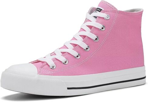 Womens High Top Sneakers for Women Classic Lace Up Cotton Canvas Shoes Womens Casual Canvas Walking Shoes in Saudi Arabia