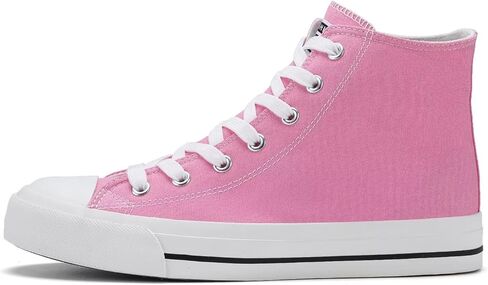 Womens High Top Sneakers for Women Classic Lace Up Cotton Canvas Shoes Womens Casual Canvas Walking Shoes in Saudi Arabia