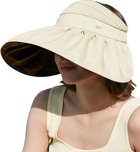 BENEUNDER Large Brim Foldable Sun Visor for Women UPF50+ UV Protection in Saudi Arabia