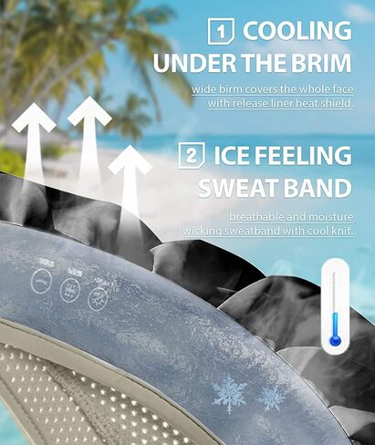 BENEUNDER Large Brim Foldable Sun Visor for Women UPF50+ UV Protection in Saudi Arabia