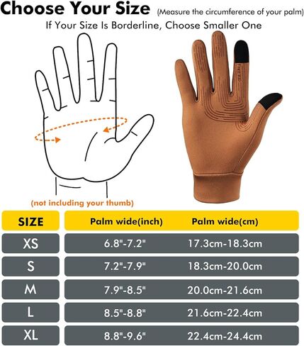 FREETOO Lightweight Running Gloves, Comfy Warm Gloves Liners for Men Women, Thin Winter Touch Screen Anti-Slip Gloves for Driving Cycling ＆ Sporting, Black in Kuwait