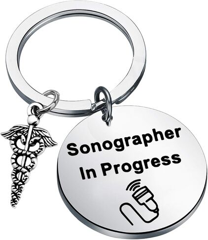 CENWA Sonographer Gifts Medical Sonographer Ultrasound Student Gift Sonographer In Progress Keychain in Saudi Arabia
