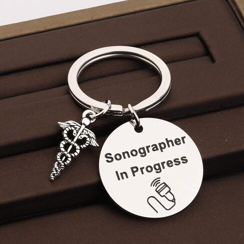 CENWA Sonographer Gifts Medical Sonographer Ultrasound Student Gift Sonographer In Progress Keychain in Saudi Arabia