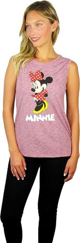 Disney Womens Minnie Mouse Graphic Sleeveless Tank Top in Saudi Arabia