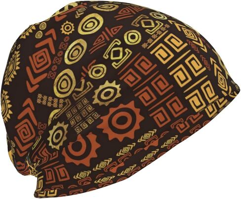 African Slouchy Beanie Hat Adults Stretch Knitted Skull Beanies Cap Winter Hats Outdoor for Women Men in Saudi Arabia