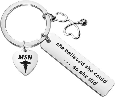 FOTAP Masters of Science in Nursing Keychain Appreciation Gift Nursing Degree Gift MSN Graduation Gift RN Gift For Nurse in Saudi Arabia
