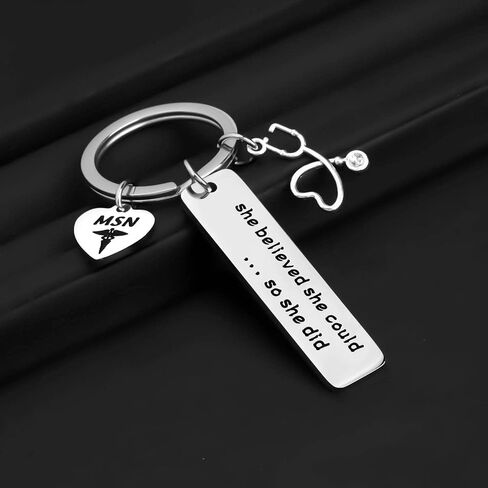 FOTAP Masters of Science in Nursing Keychain Appreciation Gift Nursing Degree Gift MSN Graduation Gift RN Gift For Nurse in Saudi Arabia
