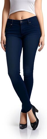 جينز ضيق من قماش الدنيم للنساء من Decrum - سروال جينز نسائي عصري قابل للتمدد وعصري in Kuwait