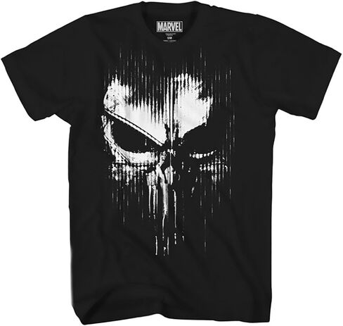 Marvel The Punisher Dirty Skull Vest Logo Cranial Adult T-Shirt in Saudi Arabia