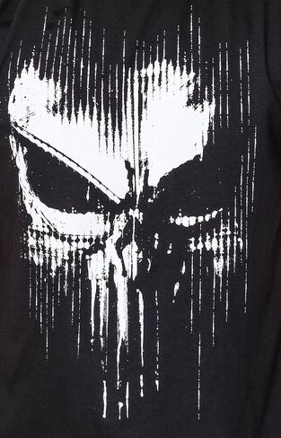 Marvel The Punisher Dirty Skull Vest Logo Cranial Adult T-Shirt in Saudi Arabia