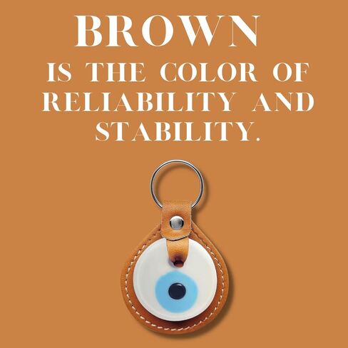 حامل سلسلة مفاتيح Alef Bet من Paula Evil Eye تميمة زجاجية زرقاء أو بيضاء مصنوعة من الجلد النباتي in Kuwait