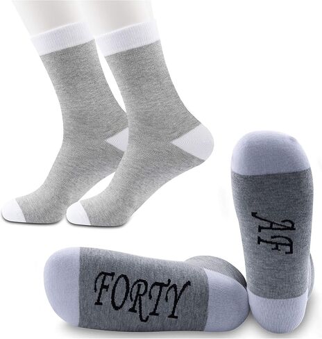 JXGZSO 50th Birthday Gift Fifty And Fabulous Socks 50th Birthday Socks 50th Gift Friend Gift BFF Birthday Gift in Saudi Arabia