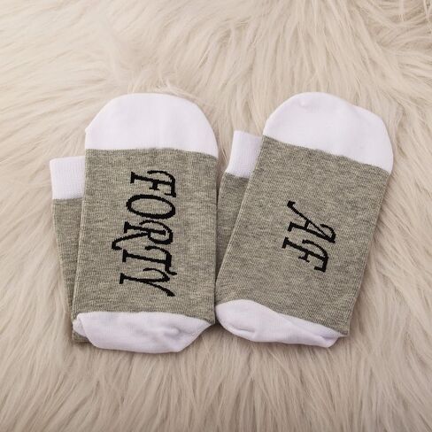 JXGZSO 50th Birthday Gift Fifty And Fabulous Socks 50th Birthday Socks 50th Gift Friend Gift BFF Birthday Gift in Saudi Arabia
