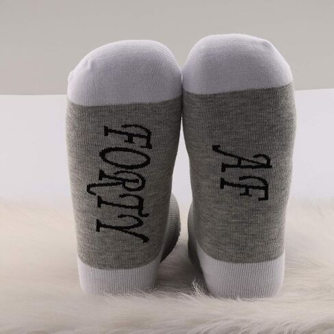 JXGZSO 50th Birthday Gift Fifty And Fabulous Socks 50th Birthday Socks 50th Gift Friend Gift BFF Birthday Gift in Saudi Arabia