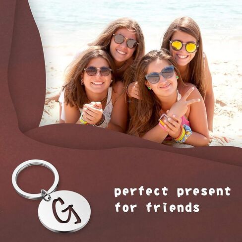 Initial Keychain Name Keychain Keyring Memory Keychain Initial Jewelry Gift Memory Keychain Inspirational Gift in Saudi Arabia